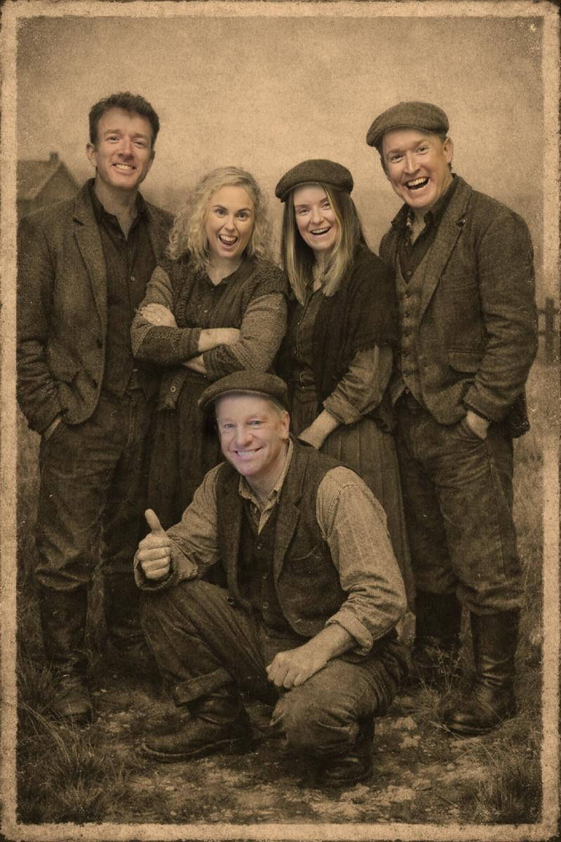 Craic! The Improv Irish Play Poster, featuring the cast of the play event.